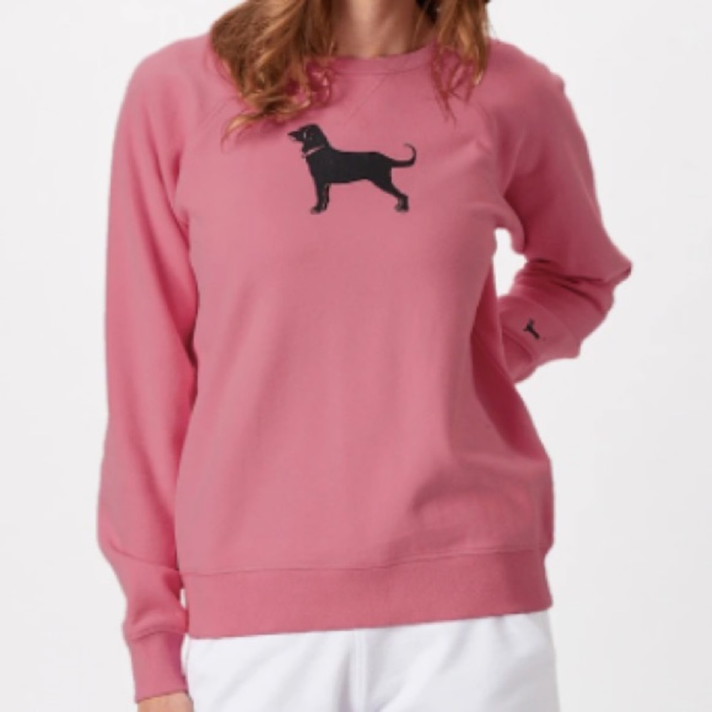 Black Dog Pink Crew Neck Sweatshirt
